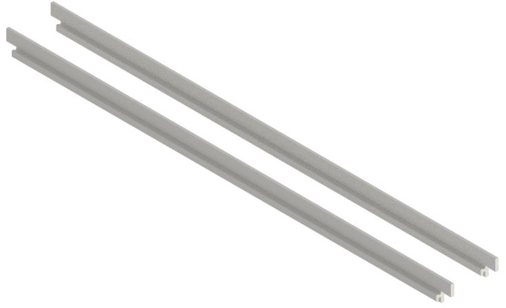 Produktbild UBK 400 052  -  Kantenprofil für Winkel-Verbinder zu Unterflur-Bodenkanal UBK 400, für 5mm Vertiefung